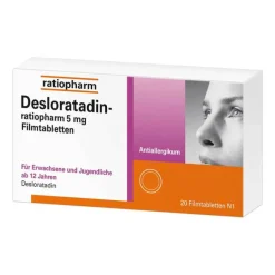 Desloratadin-ratiopharm 5 mg Filmtabletten, 20 St
