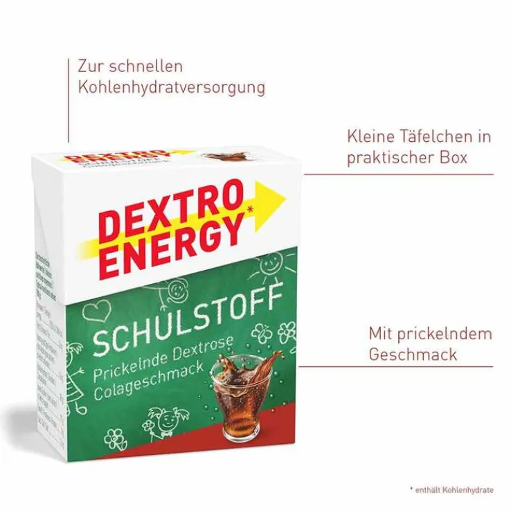 Dextro Energy Cola Schulstoff Täfelchen, 50 g