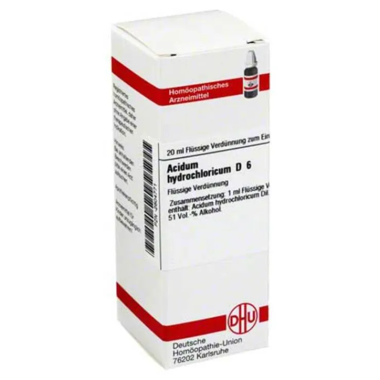DHU Acidum hydrochloricum D 6 Dilution, 20 ml