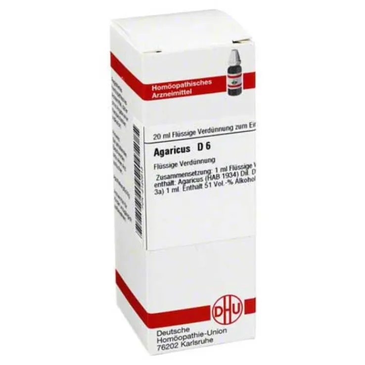 DHU Agaricus D 6 Dilution, 20 ml