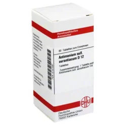 DHU Antimonium sulfuratum aurantiacum D 12 Tabletten, 80 St
