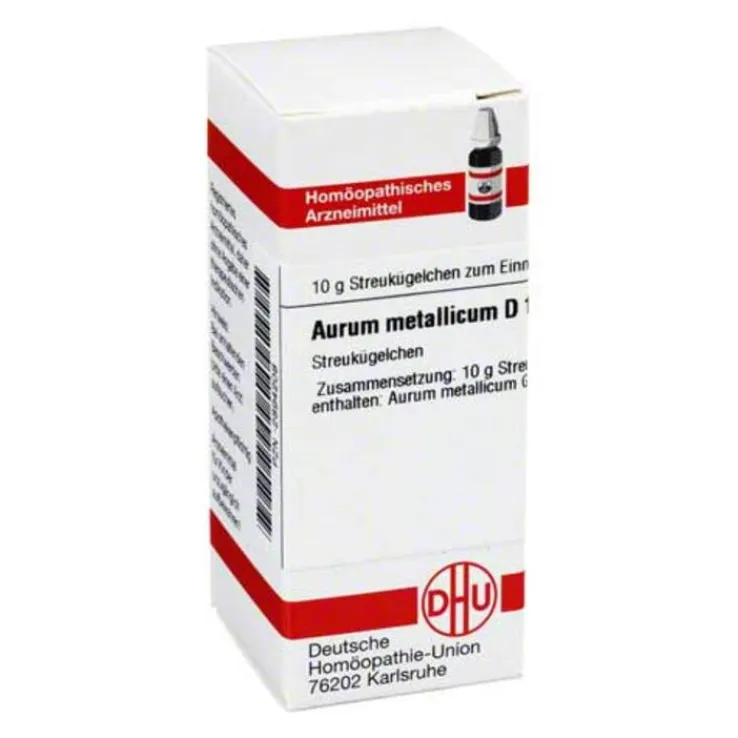 DHU Aurum metallicum D 10 Globuli, 10 g