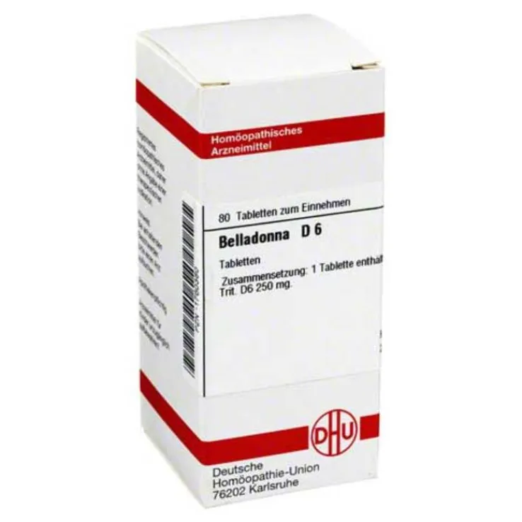 DHU Belladonna D 6 Tabletten, 80 St