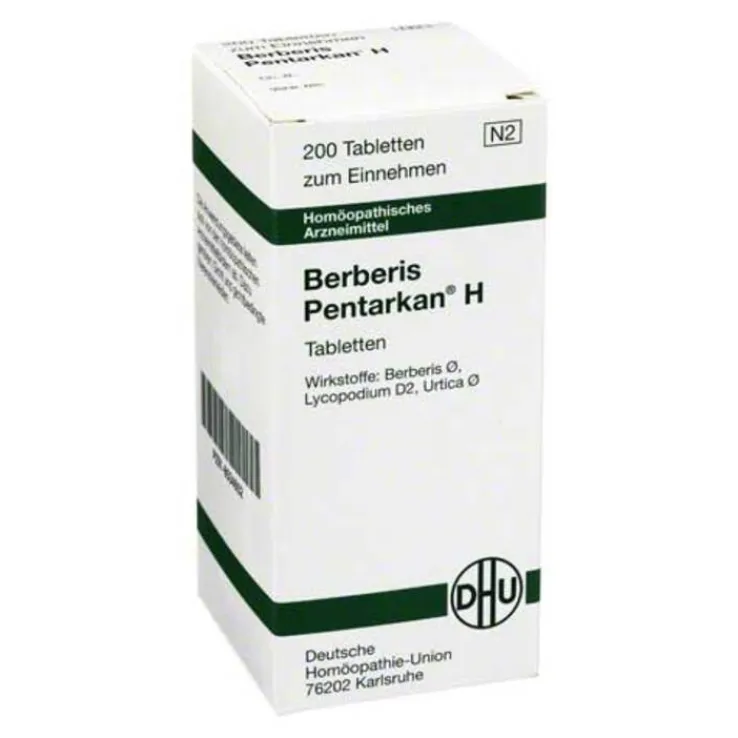 DHU Berberis Pentarkan H Tabletten, 200 St