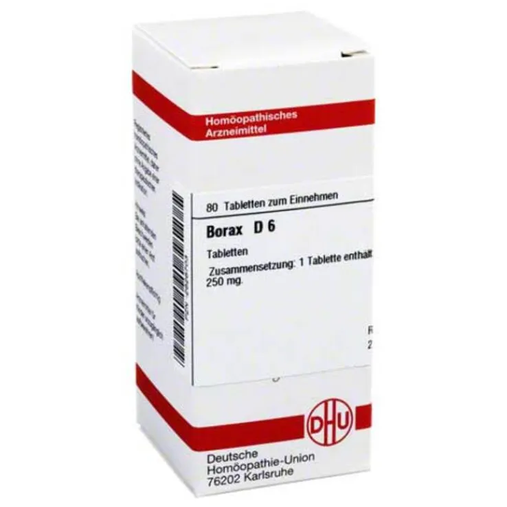 DHU Borax D 6 Tabletten, 80 St