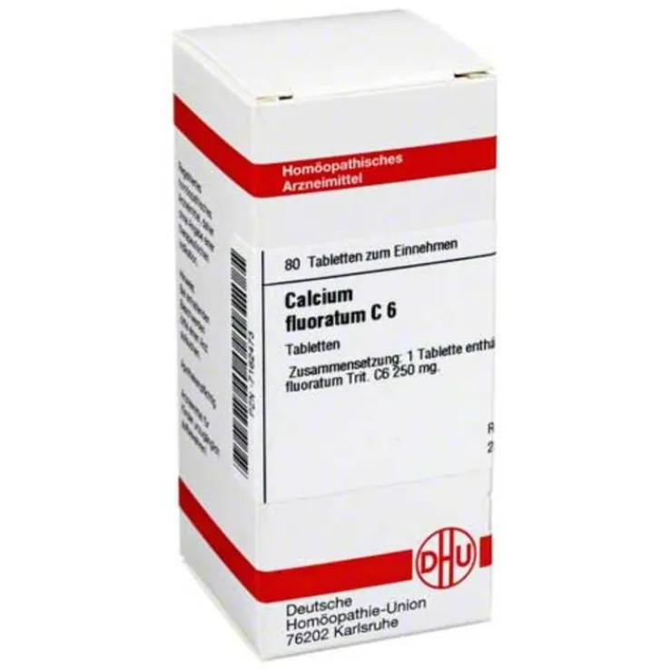 DHU Calcium fluoratum C 6 Tabletten, 80 St