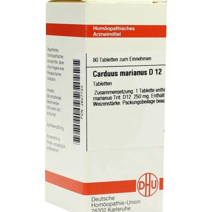DHU Carduus marianus D 12 Tabletten, 80 St