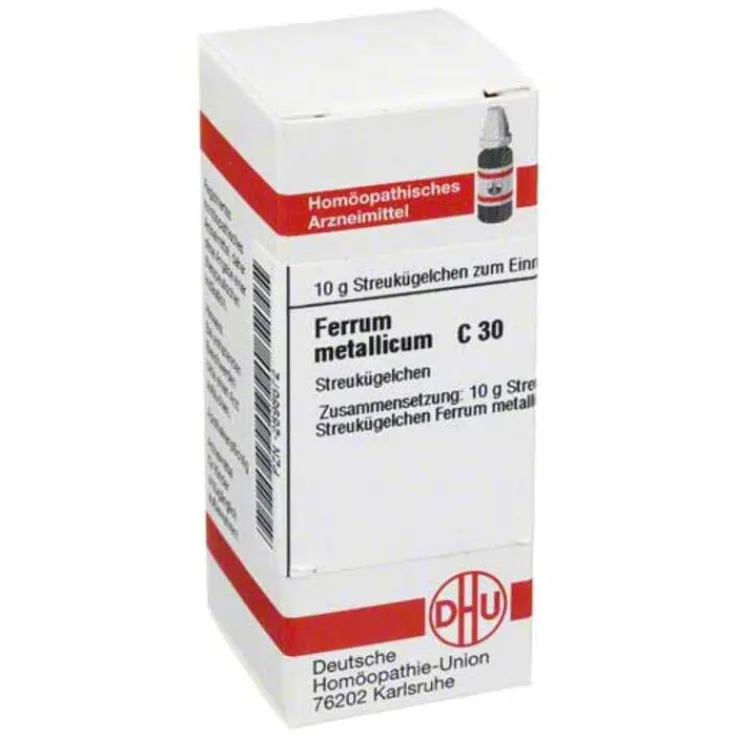 DHU Ferrum metallicum C 30 Globuli, 10 g