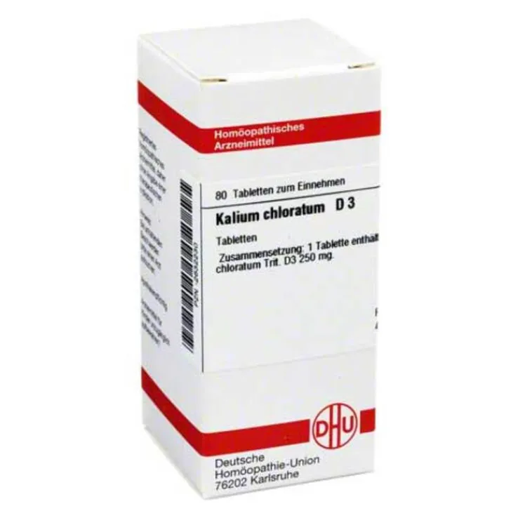DHU Kalium chloratum D 3 Tabletten, 80 St