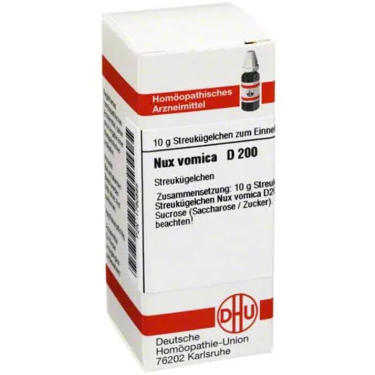 DHU Nux vomica D 200 Globuli, 10 g