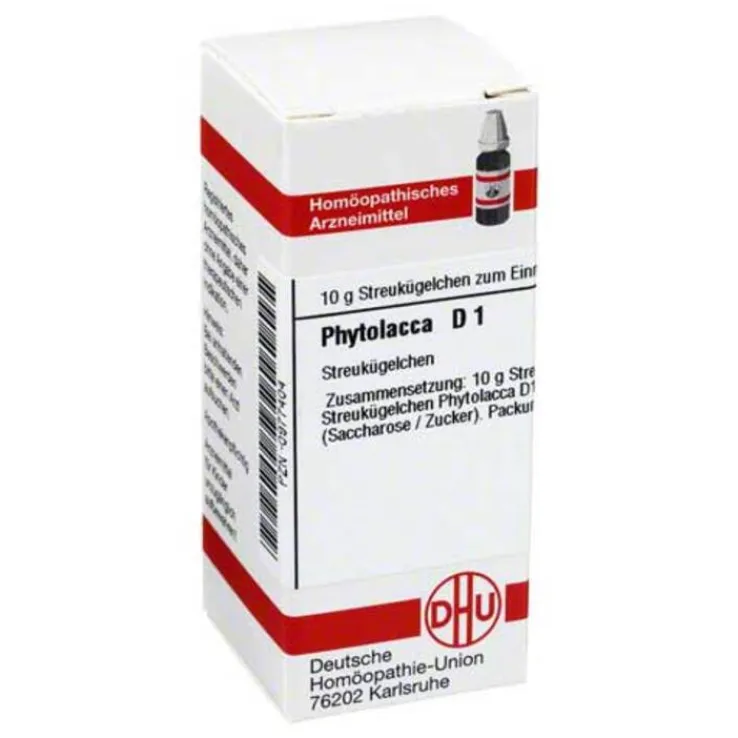 DHU Phytolacca D 1 Globuli, 10 g