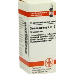 DHU Sambucus nigra D 10 Globuli, 10 g