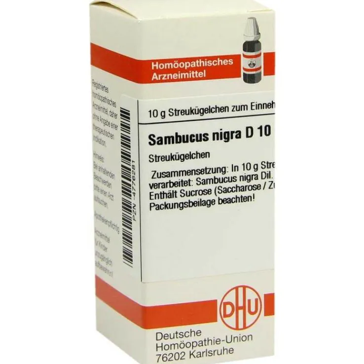 DHU Sambucus nigra D 10 Globuli, 10 g