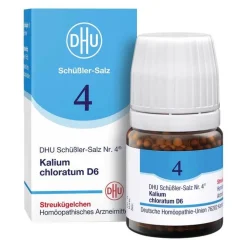 DHU Schüßler-Salz Nr. 4 Kalium chloratum D6 Globuli, 10 g