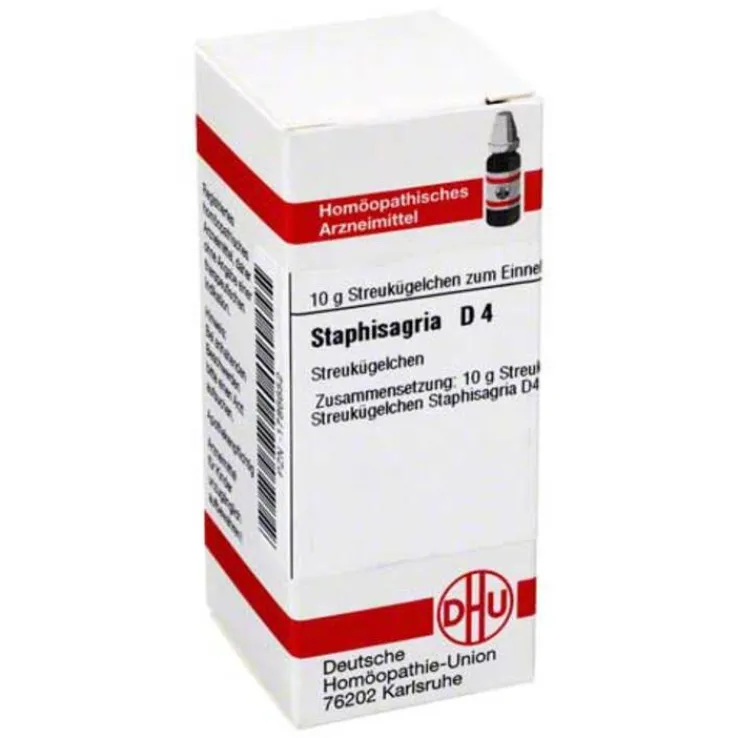 DHU Staphisagria D 4 Globuli, 10 g