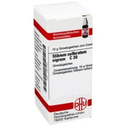 DHU Stibium sulfuratum nigrum C 30 Gl, 10 g