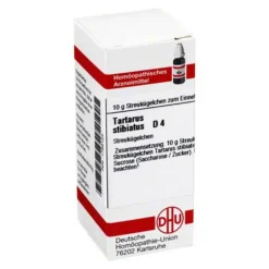 DHU Tartarus stibiatus D 4 Globuli, 10 g
