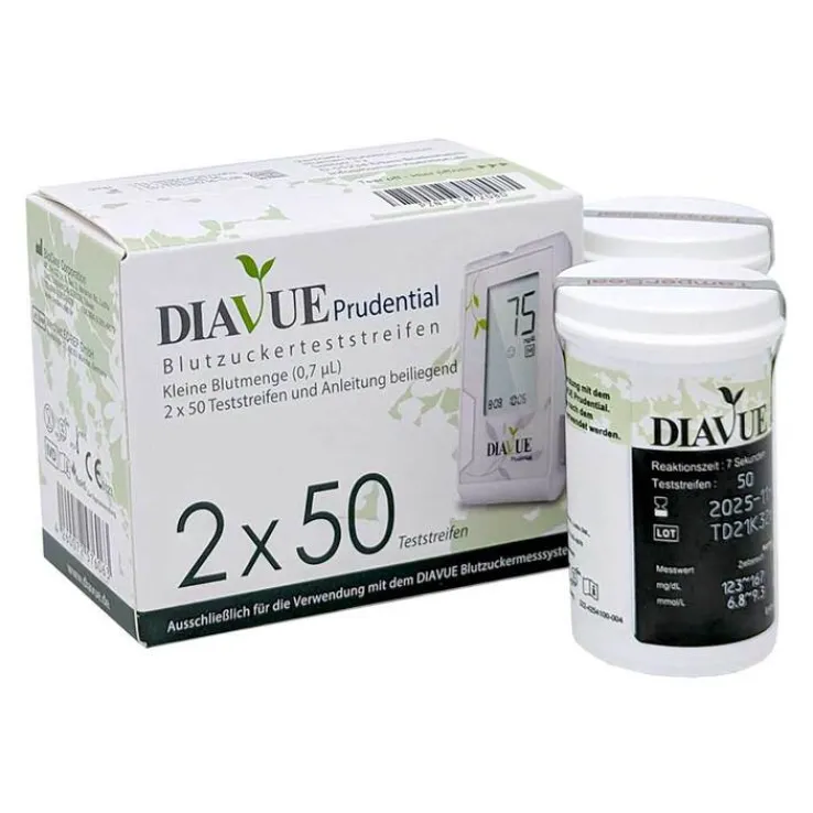 Diavue Prudential Blutzuckerteststreifen, 2X50 St
