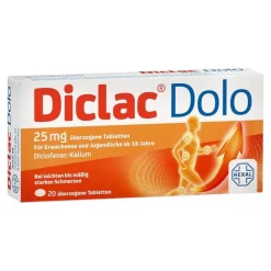 Diclac Dolo 25 mg überzogene Tabletten, 20 St