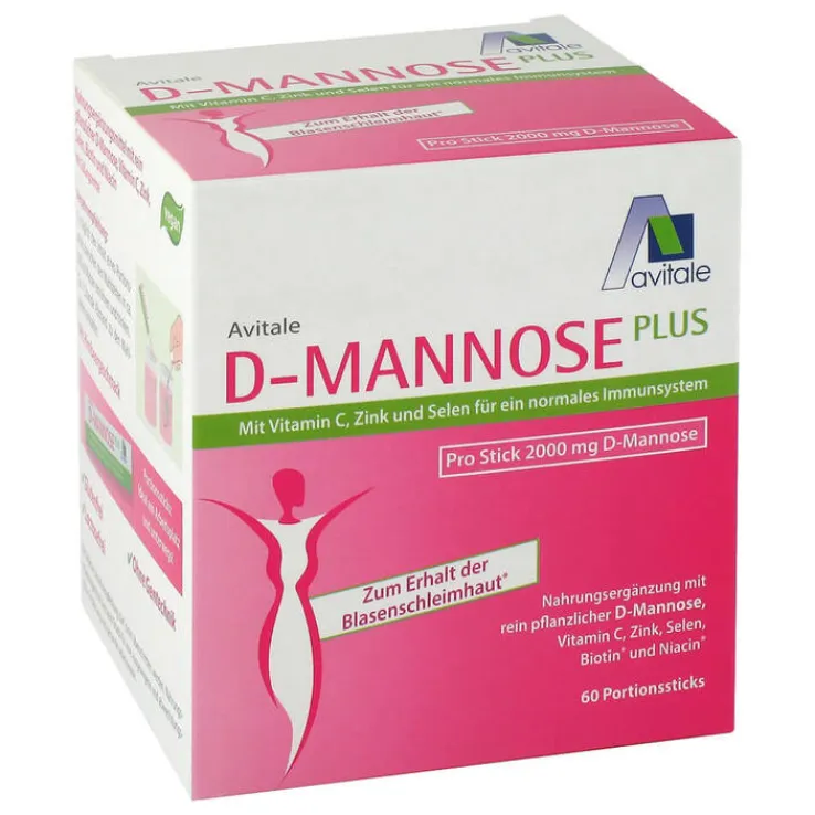 D-Mannose Plus 2000 mg Sticks, 60X2.47 g