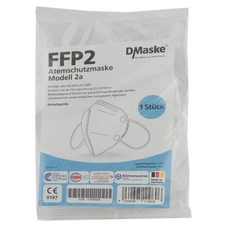 D / Maske FFP2 NR Modell 2a Atemschutzmaske, 1 St