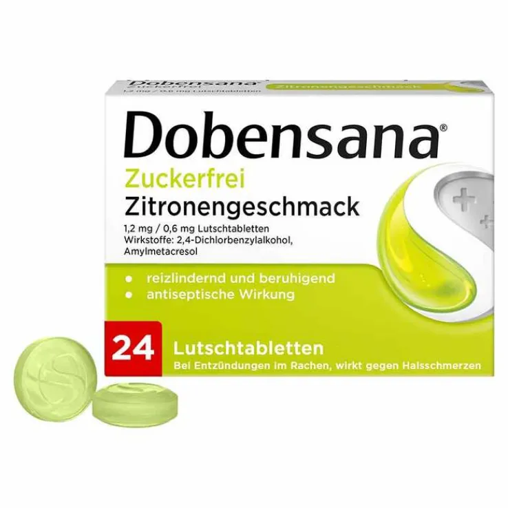 Dobensana® Zuckerfrei Zitronengeschmack Lutschtabletten, 24 St