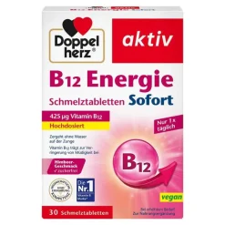 Doppelherz B12 Energie Sofort Schmelztabletten, 30 St