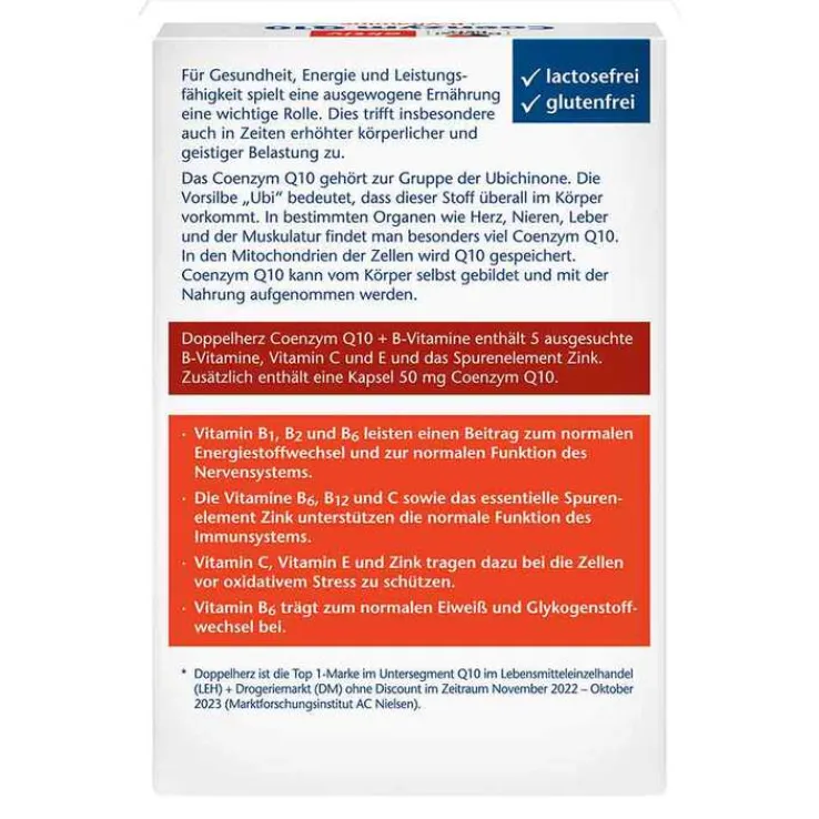 Doppelherz Coenzym Q10+B-Vitamine Kapseln, 30 St
