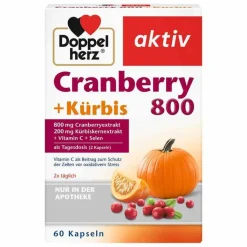 Doppelherz Cranberry+Kürbis Kapseln, 60 St