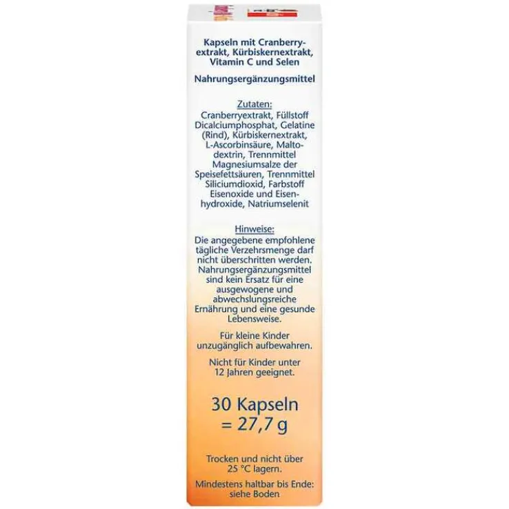 Doppelherz Cranberry+Kürbis Kapseln, 30 St