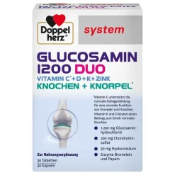 Doppelherz Glucosamin 1200 Duo system Kombipackung, 60 St