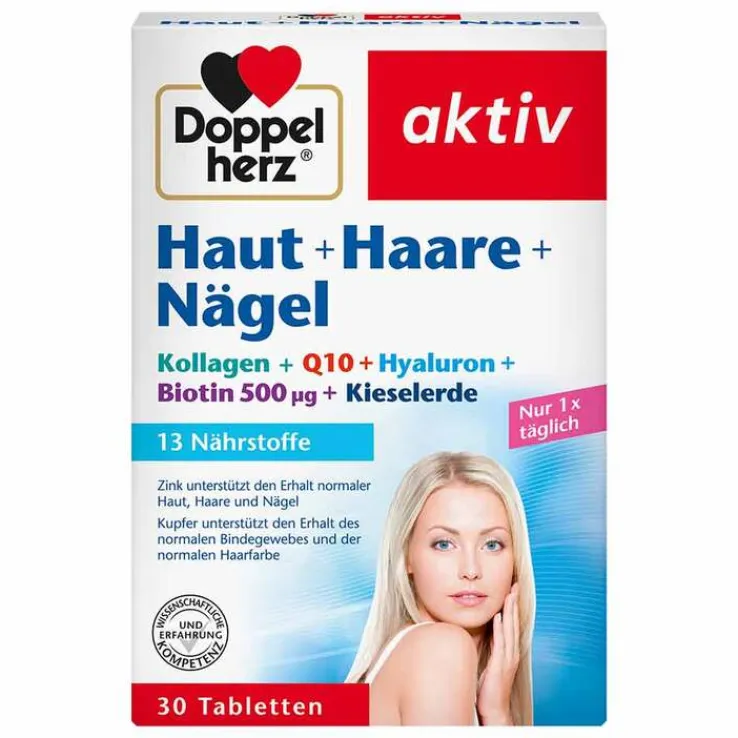 Doppelherz Haut+Haare+Nägel Tabletten, 60 St