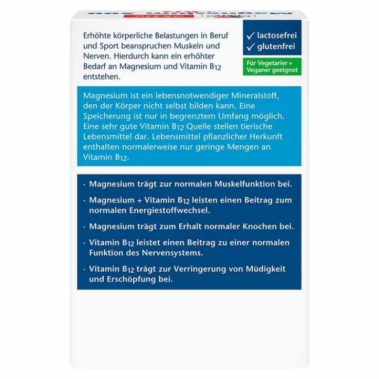 Doppelherz Magnesium 500 + B12 Brausetabletten, 6X15 St