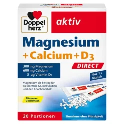Doppelherz Magnesium+Calcium+D3 Direct Pellets, 20 St