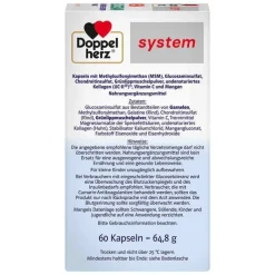 Doppelherz MSM Glucosamin system Kapseln, 60 St