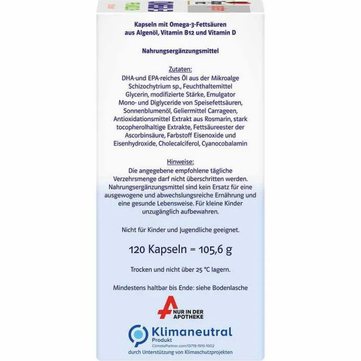 Doppelherz Omega-3 pflanzlich system Kapseln, 120 St