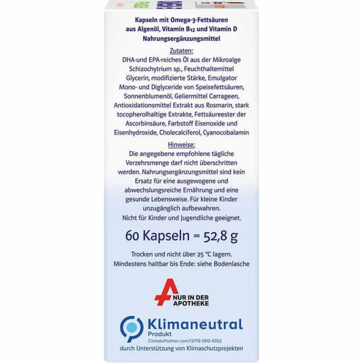 Doppelherz Omega-3 pflanzlich system Kapseln, 60 St