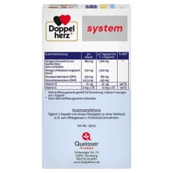 Doppelherz Omega-3 Premium 1500 system Kapseln, 60 St