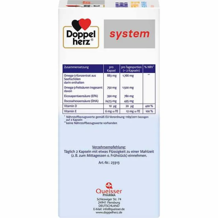 Doppelherz Omega-3 Premium 1500 system Kapseln, 120 St