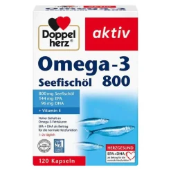 Doppelherz Omega-3 Seefischöl 800 aktiv Kapseln, 120 St