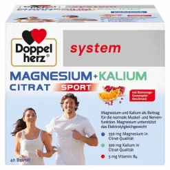Doppelherz system Magnesium+Kalium Citrat Granulat, 40 St