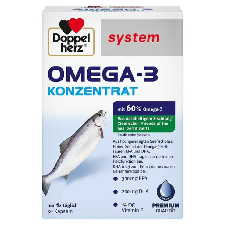 Doppelherz system Omega-3 Konzentrat Kapseln, 30 St