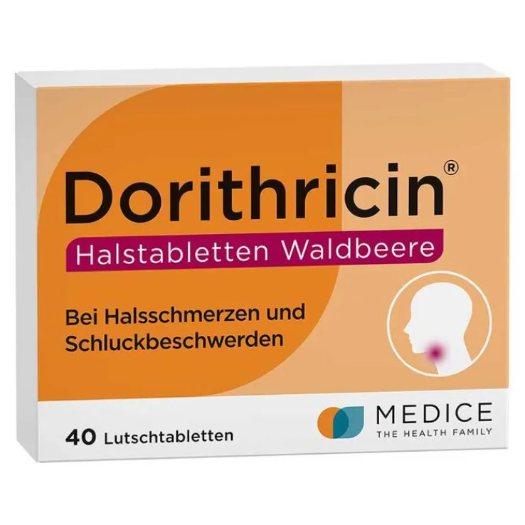 Dorithricin® Halstabletten Waldbeere bei Halsschmerzen, 40 St