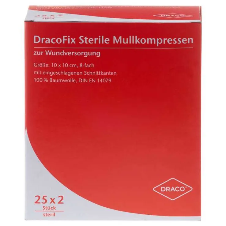 Dracofix Peel Kompressen ste, 25X2 St