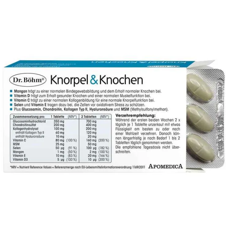 Dr. Böhm Knorpel & Knochen Tabletten, 60 St