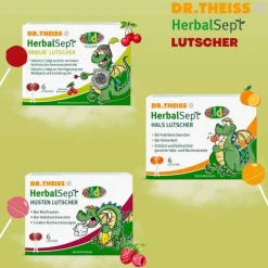 Dr. Theiss Herbalsept Immun Lutscher Kids D NEM, 6 St