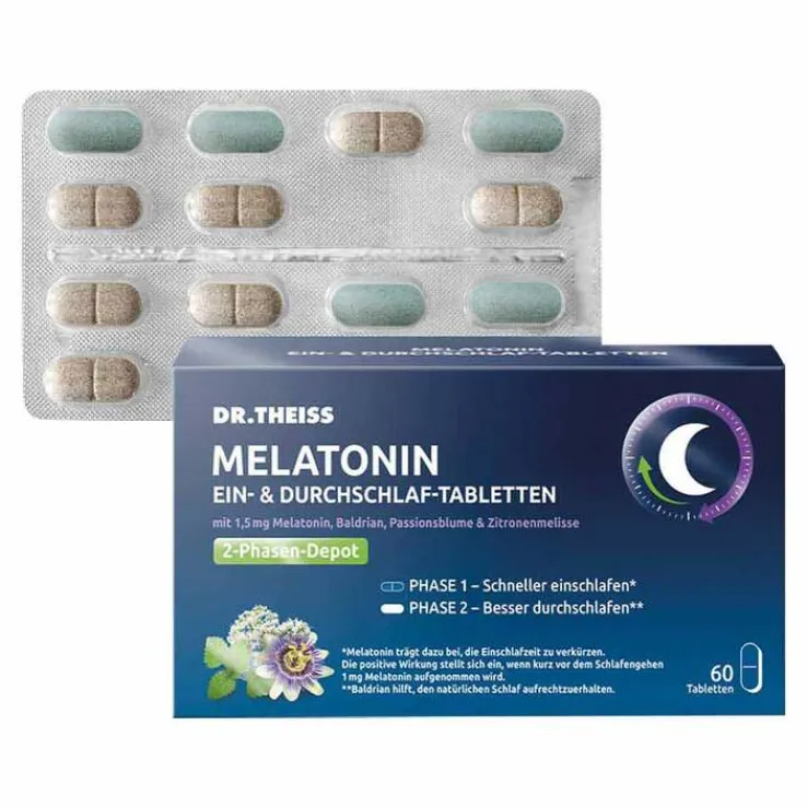 Dr. Theiss Melatonin Ein- & Durchschlaf-Tabletten, 60 St
