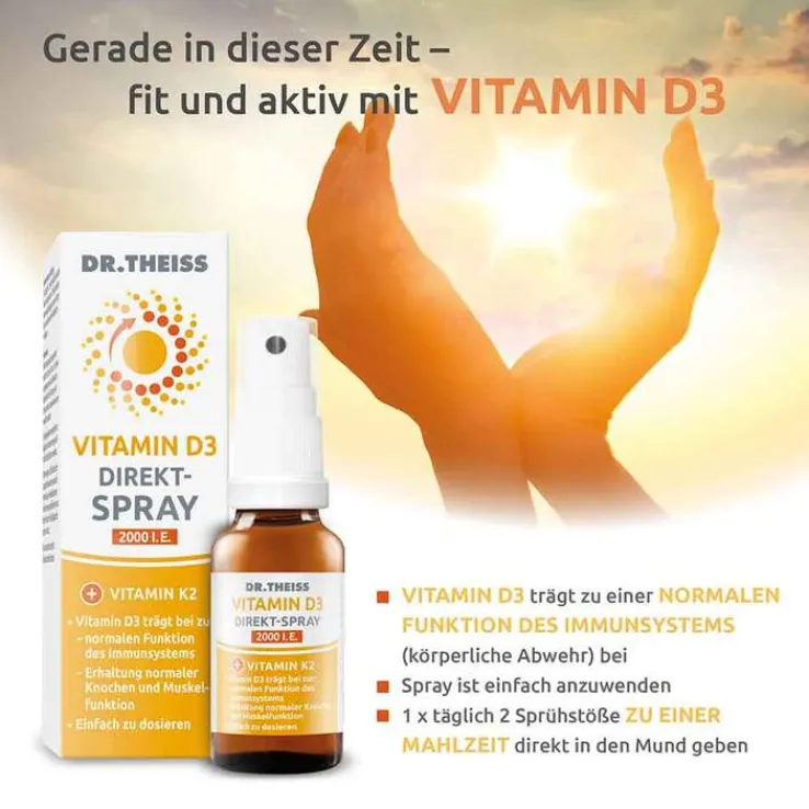 Dr. Theiss Vitamin D3 Direkt-Spray, 20 ml