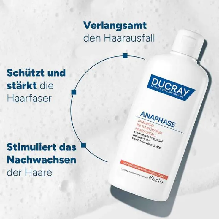 Ducray Anaphase Shampoo bei temporärem Haarausfall, 400 ml