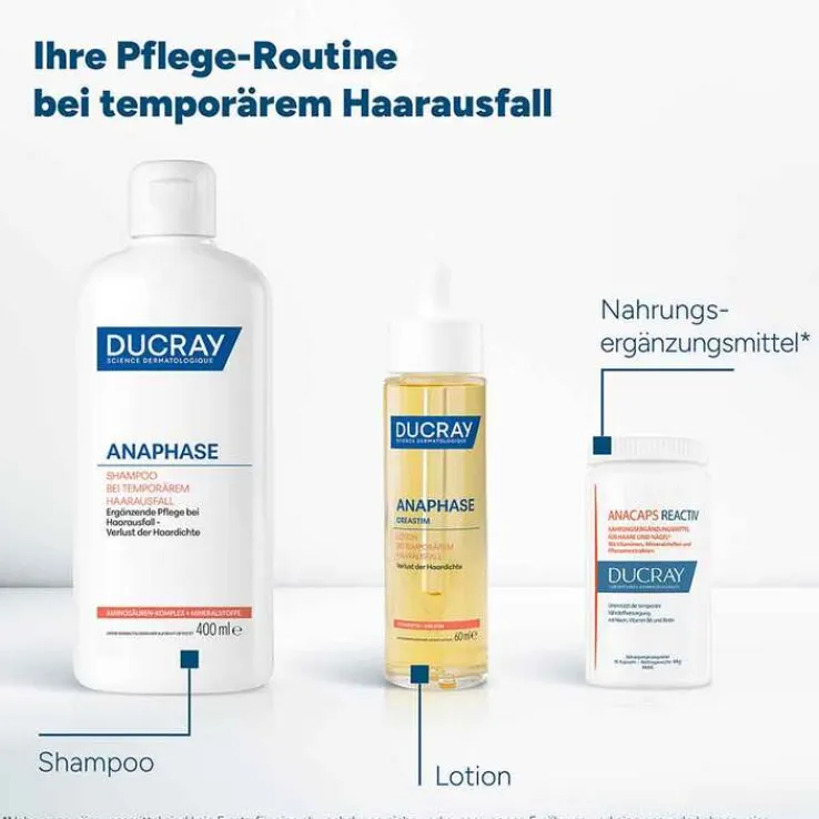 Ducray Anaphase Shampoo bei temporärem Haarausfall, 400 ml